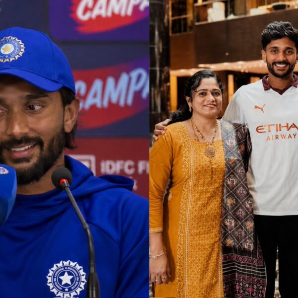 प्रेस कॉन्फ्रेंस के बीच नीतीश कुमार रेड्डी की मां का आया फोन, दोनों के बीच हुई बातचीत का वीडियो वायरल, खुद सुने