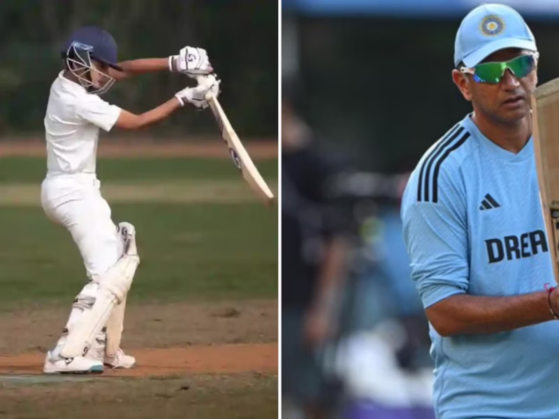 Rahul Dravid and Anvay Dravid