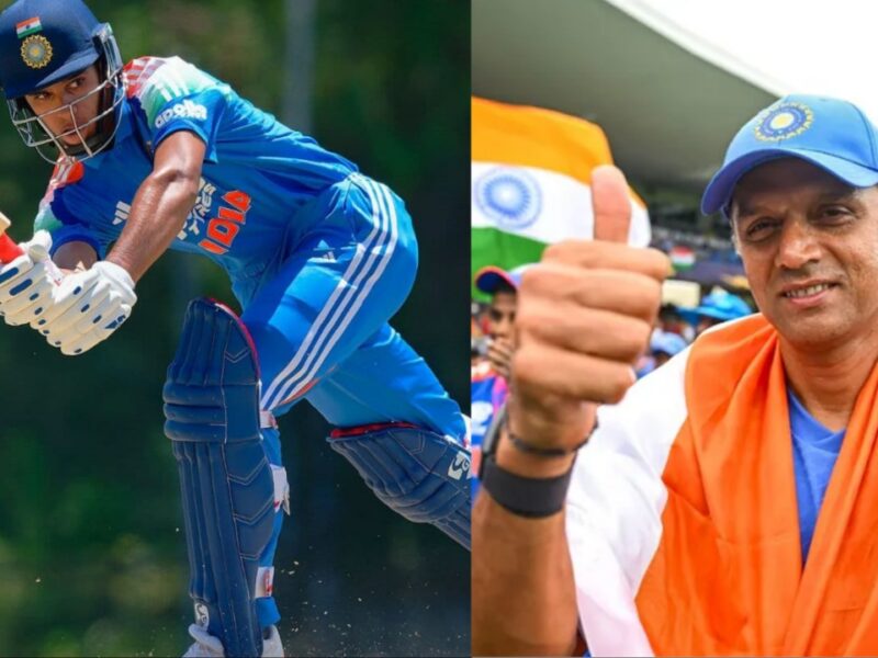 Rahul Dravid son Anvay Dravid IND