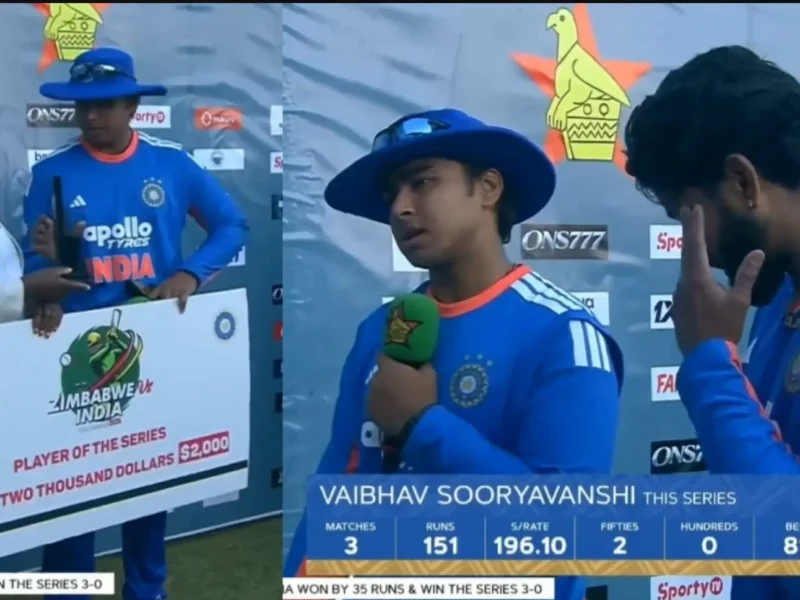 Vaibhav Sooryavanshi Player of the Match