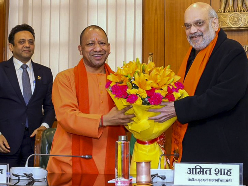 Yogi Adityanath and Amit Shah