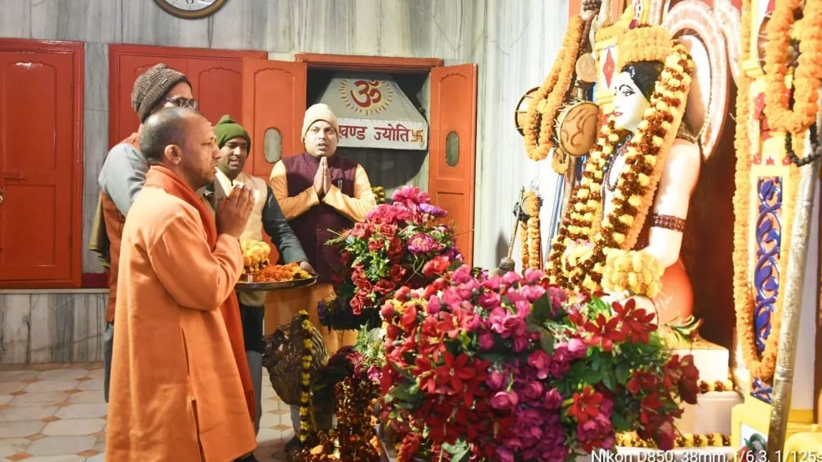 Yogi Adityanath in Gorakhpur