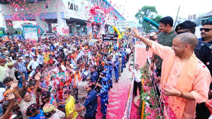 Yogi Adityanath in Meerut