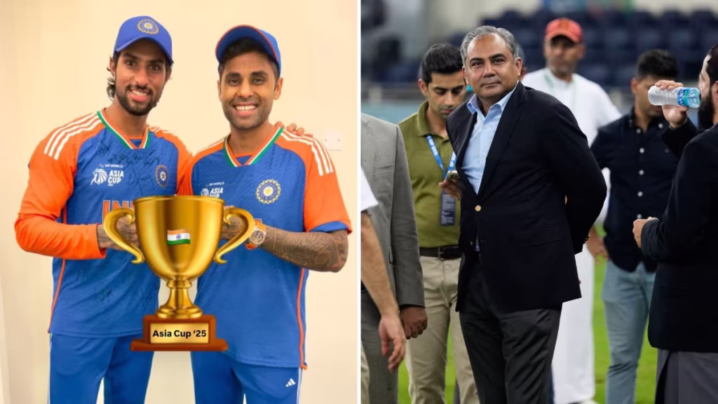 मोहसिन नकवी की वजह से एशिया कप 2026 का बॉयकाट करेगी टीम इंडिया, फिर ट्रॉफी चोर विवाद ने पकड़ा तूल मोहसिन नकवी की वजह से एशिया कप 2026 का बॉयकाट करेगी टीम इंडिया, फिर ट्रॉफी चोर विवाद ने पकड़ा तूल