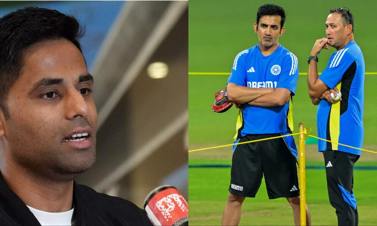 Suryakumar Yadav Ajit Agarkar and Gautam Gambhir