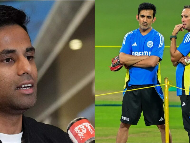 Suryakumar Yadav Ajit Agarkar and Gautam Gambhir