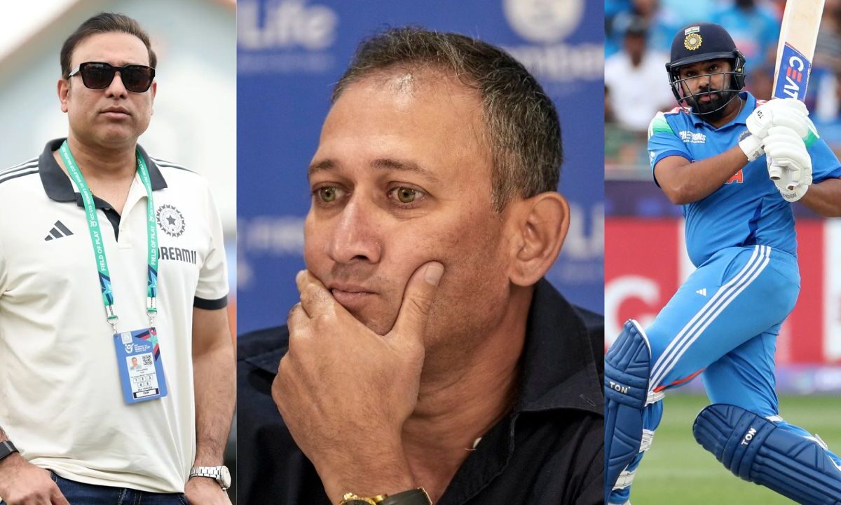 Ajit Agarkar Rohit Sharma and VVS Laxman