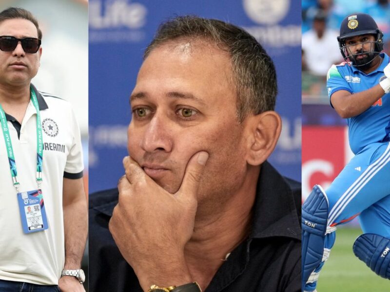 Ajit Agarkar Rohit Sharma and VVS Laxman