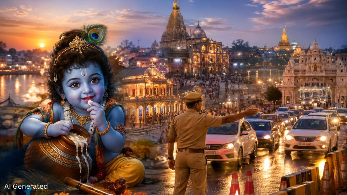 CM Yogi Adityanath Mathura janmashtmi
