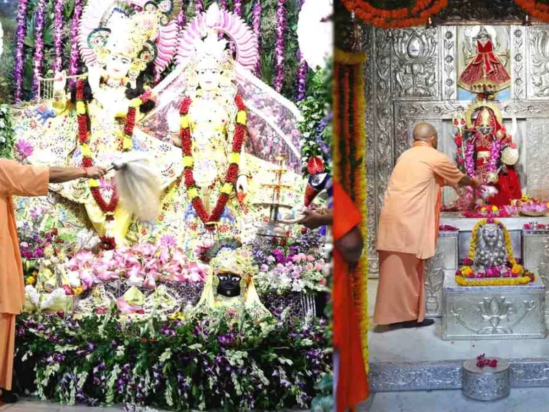 जन्माष्टमी पर श्रीकृष्ण जन्मस्थान पहुंचे मुख्यमंत्री योगी आदित्यनाथ, विधि-विधान से किया पूजन