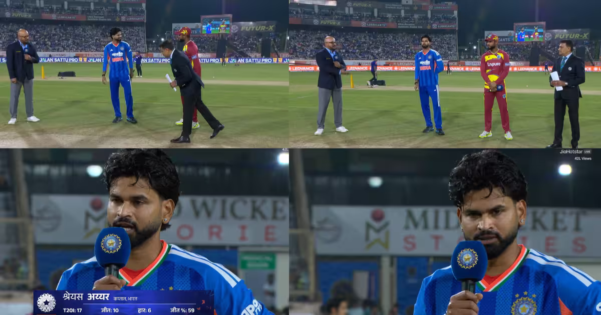 IND vs WI Shreyas Iyer Toss
