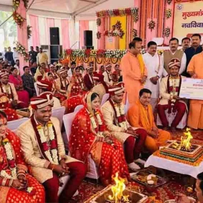 योगी सरकार में 72,540 जोड़ों के विवाह का लक्ष्य, अब तक 28,833 जोड़ों की शादी संपन्न