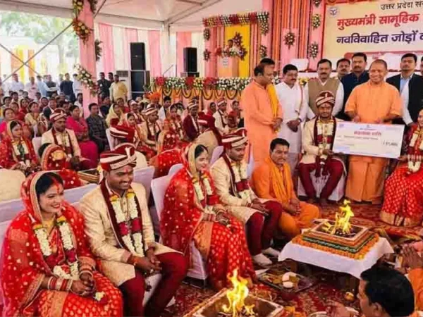 योगी सरकार में 72,540 जोड़ों के विवाह का लक्ष्य, अब तक 28,833 जोड़ों की शादी संपन्न